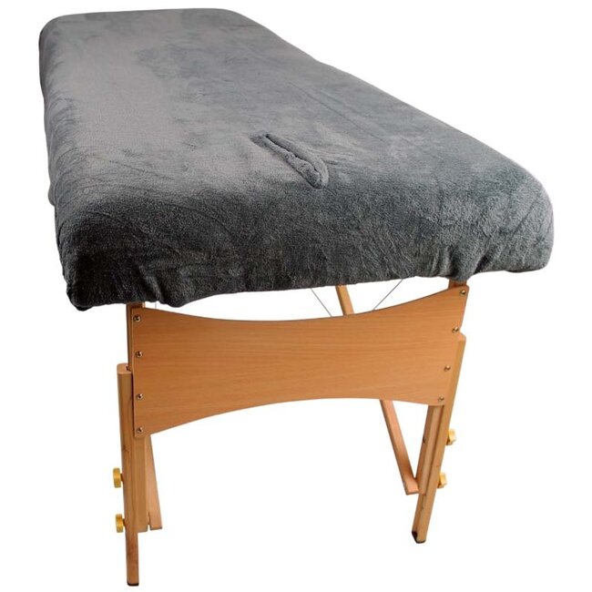 Massagetafel hoeslaken / behandelstoelhoes antraciet