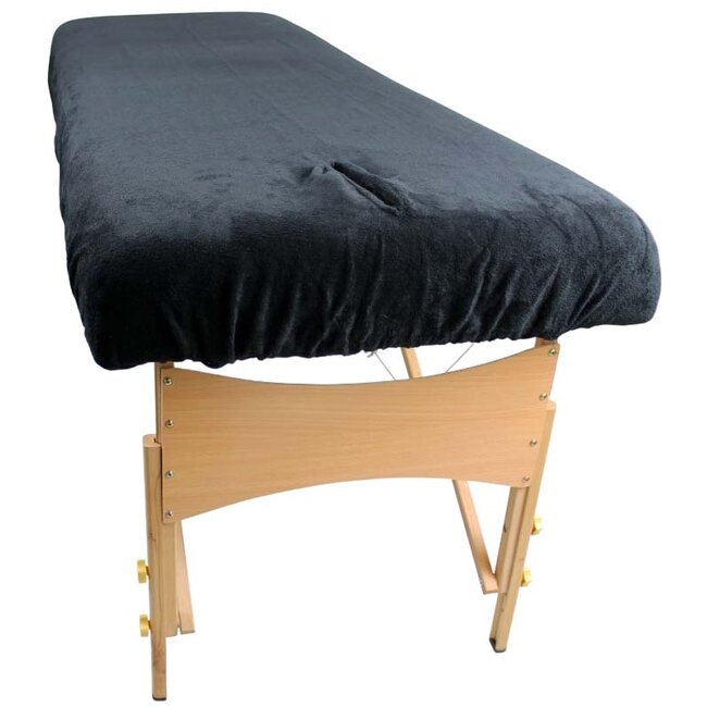 Massagetafel hoeslaken / behandelstoelhoes zwart