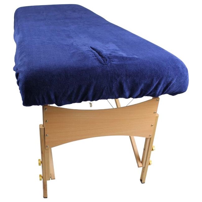 Massagetafel hoeslaken / behandelstoelhoes marineblauw