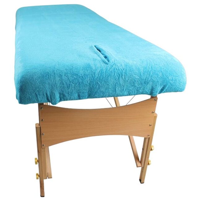 Massagetafel hoeslaken / behandelstoelhoes turquoise