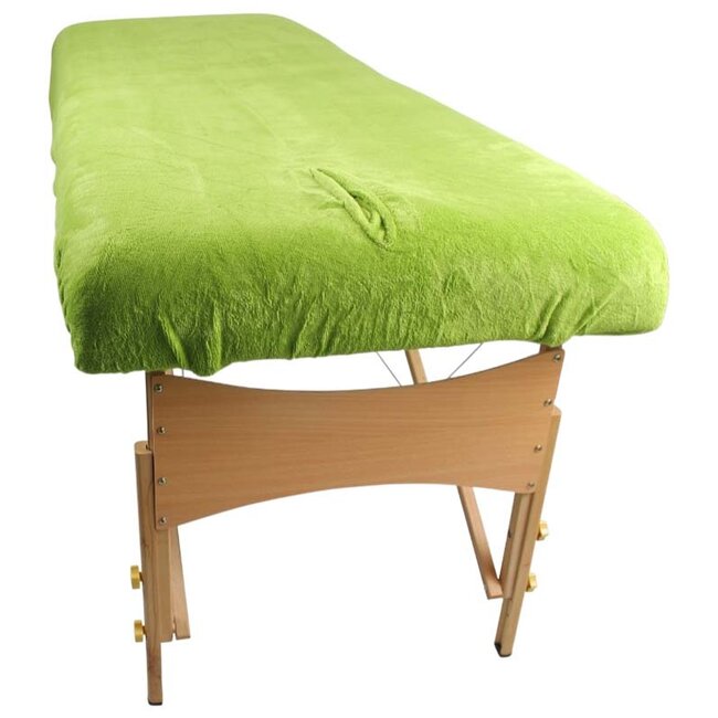 Massagetafel hoeslaken appelgroen