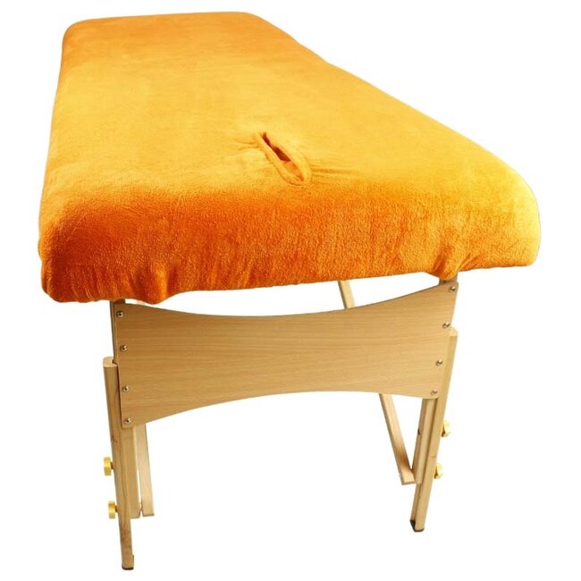 Massagetafel hoeslaken / behandelstoelhoes oranje