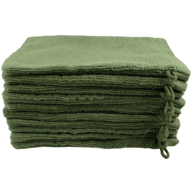 Microvezel washandje emerald groen