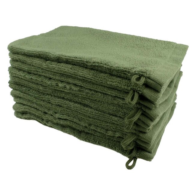 Microvezel washandje emerald groen