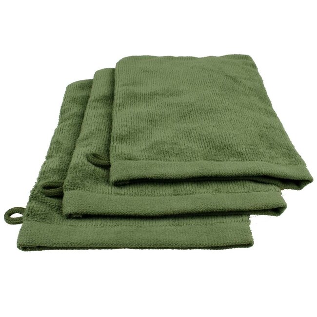 Microvezel washandje emerald groen