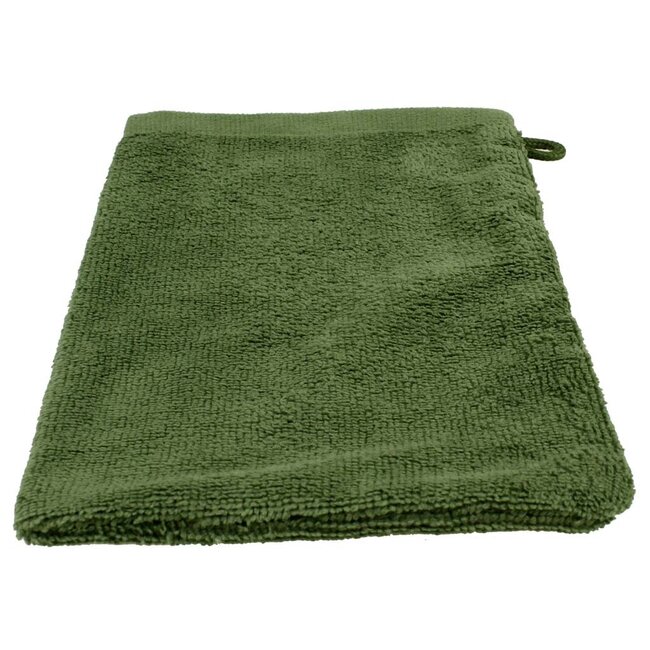 Microvezel washandje emerald groen