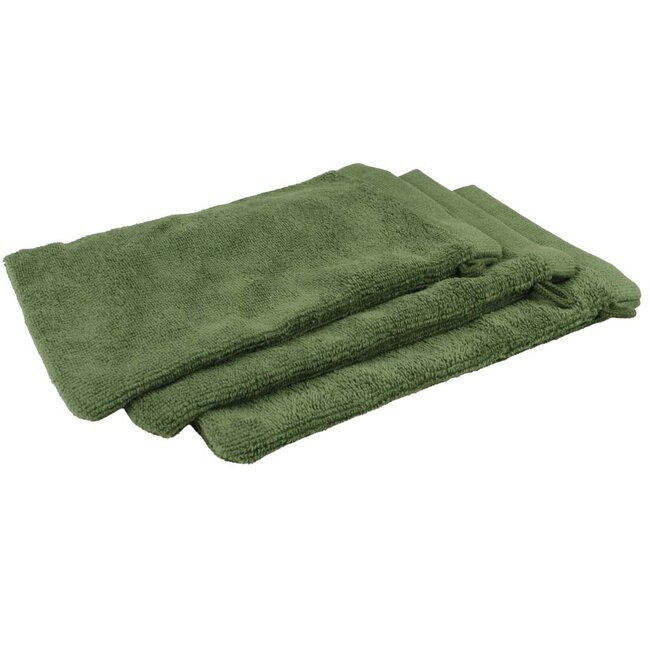 Microvezel washandje emerald groen