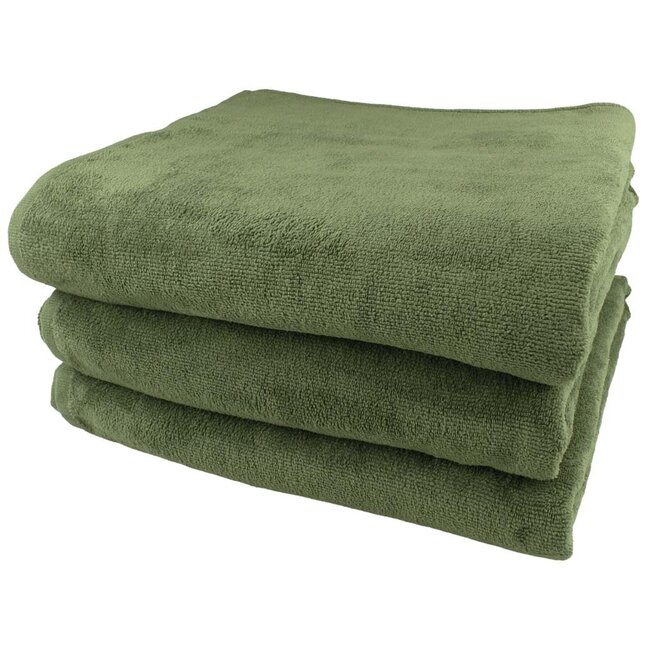 Massage handdoek xxl 100x220 cm emerald groen