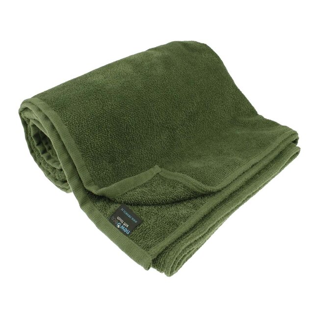 Microvezel bad- en saunalaken emerald groen