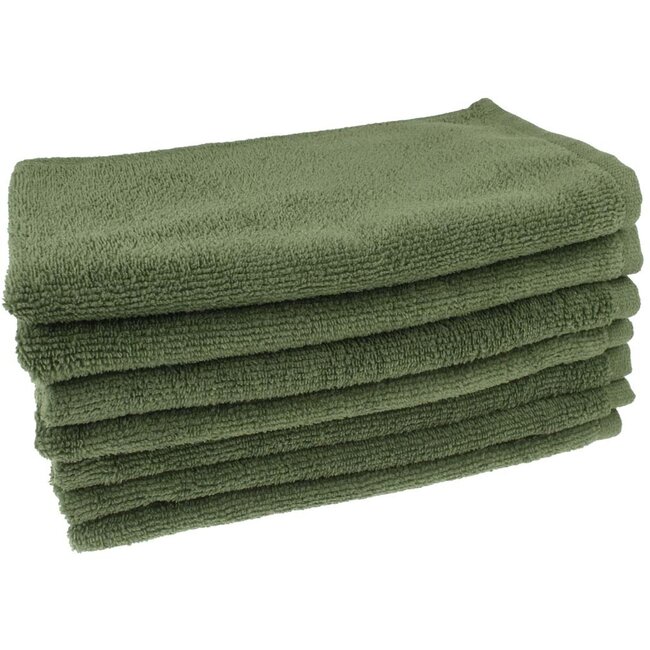 Microvezel gastendoekjes emerald groen