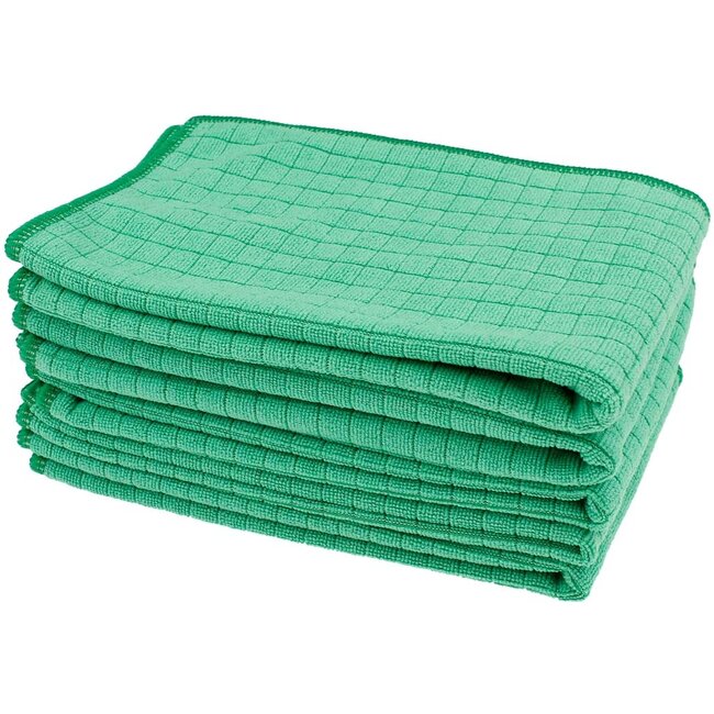 Microvezeldoek block-tex groen