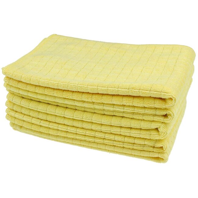 Microvezeldoek block-tex geel