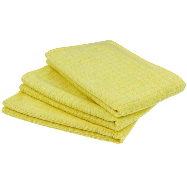 Microvezeldoek block-tex geel