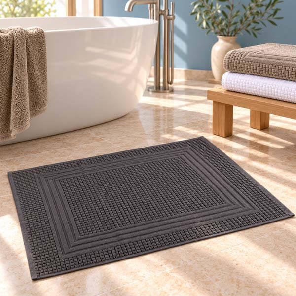 Badmatten 50x70 cm met jacquard weving
