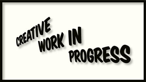 "Creative Work In Progress" - Wandbilder Innovation