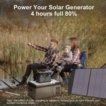 ALLPOWERS SET ALLPOWERS Tragbarer Generator 606Wh / 164000mAh Solar Generator  mit faltbarem 1x100W Solarpanel-Notstromversorgungs-Lithium-Batteriepack
