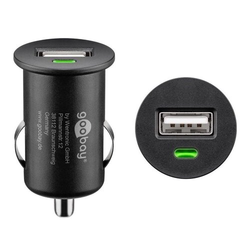 Albrecht-Midland KFZ USB-Ladeadapter 12V, schwarz