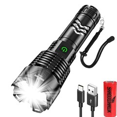SHADOWHAWK Shadowhawk Taschenlampe XHP70.2 LED Aufladbar