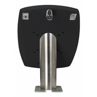 Lusso, black/stainless steel, iPad Air2/Pro 9,7 for mounting on table or wall, including lock