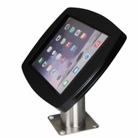 Lusso, black/stainless steel, iPad Air2/Pro 9,7 for mounting on table or wall, including lock