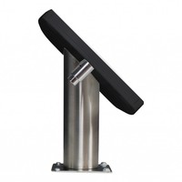 Lusso, black/stainless steel, iPad Air2/Pro 9,7 for mounting on table or wall, including lock