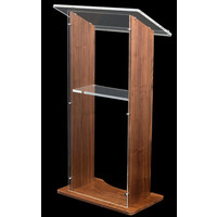 Esmeralda - Wanted wooden/acrylic lectern, Walnut, ash, oak colors