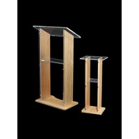 Esmeralda - Wanted wooden/acrylic lectern, Walnut, ash, oak colors