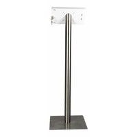 iPad 10.5" Floor stand Fino - black or white cassette with stainless steel base, met lock included