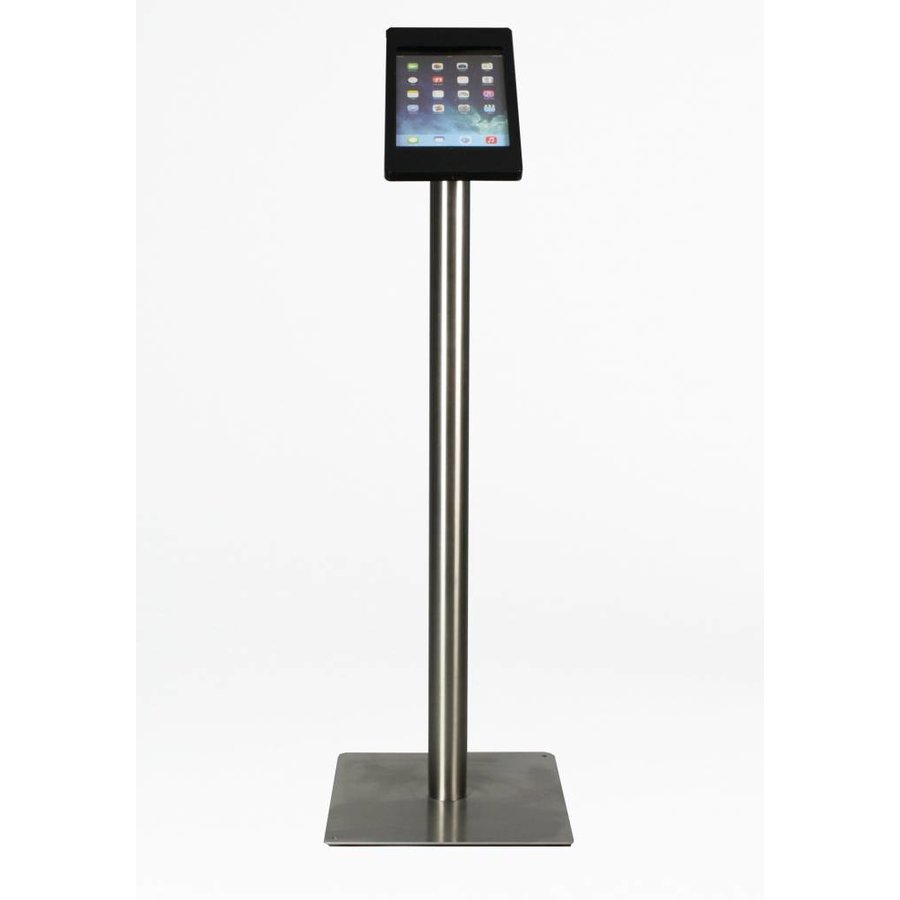 Ipad Mini Floor Stand Fino Black Stainless Steel Exhibishop