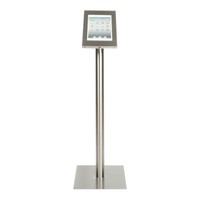 Tablet floor stand Securo 12-13 inch stainless steel, rotatable and lockable (optional)