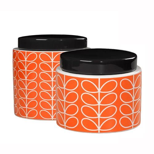 Orla Kiely Storage Jar Linear Stem Design Fabrix