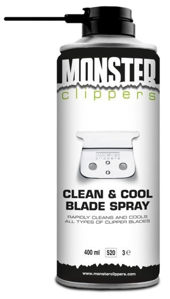Monster Clippers Clean & Cool Blade Spray 400ml Monster Clippers Clean & Cool Blade Spray 400ml