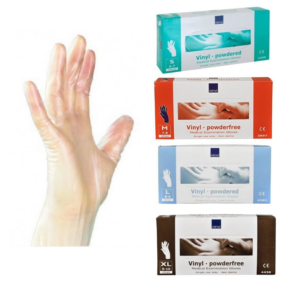 Abena Handschoenen Vinyl 100 stuks Maat S Abena Handschoenen Vinyl 100 stuks Maat S