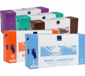 Abena Handschoenen Nitrile Black, Maat S