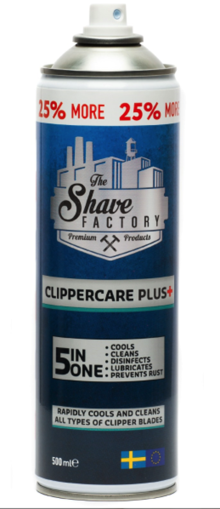 The Shave Factory CLIPPERCARE  PLUS  5 in One 500ml The Shave Factory CLIPPERCARE  PLUS  5 in One 500ml