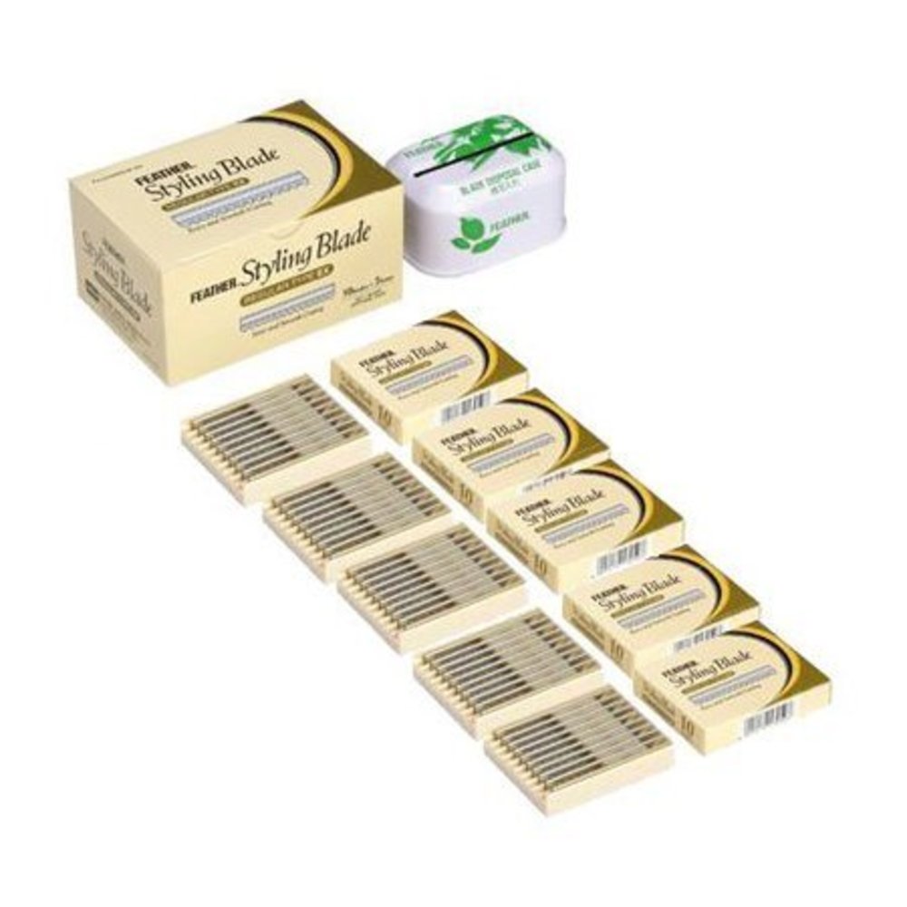 Feather  Styling Blades 5x10 Stuks - 4 Dozen Feather  Styling Blades 5x10 Stuks - 4 Dozen