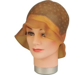 Sibel Blondeer muts Rubber Lili Brown Sibel Blondeer muts Rubber Lili Brown