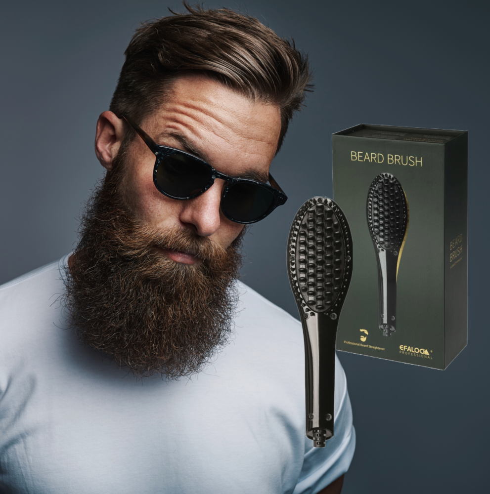 Beard straightening comb outlet