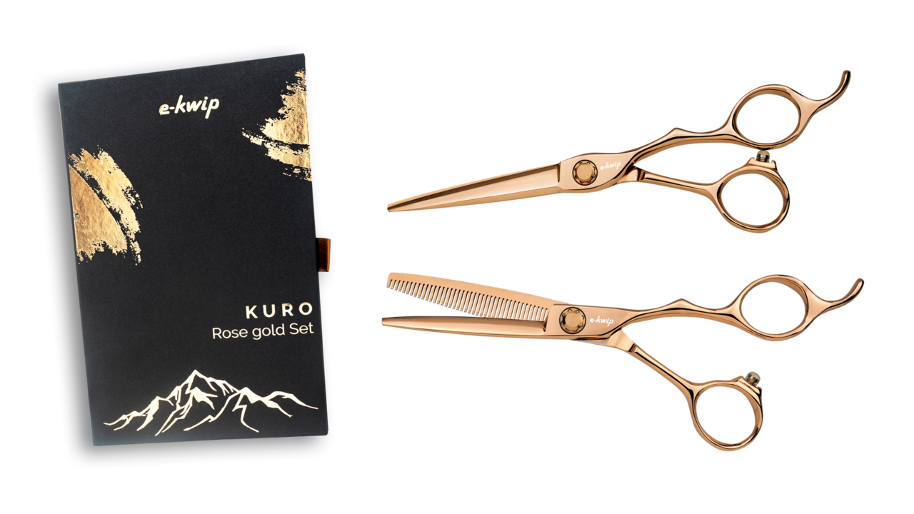 E-Kwip Kuro Kappersscharen Set Rose Gold E-Kwip Kuro Kappersscharen Set Rose Gold