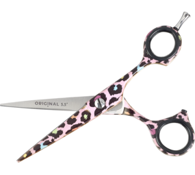 Sibel Best Buy Pink Leopard Kappersschaar 5.5 Sibel Best Buy Pink Leopard Kappersschaar 5.5