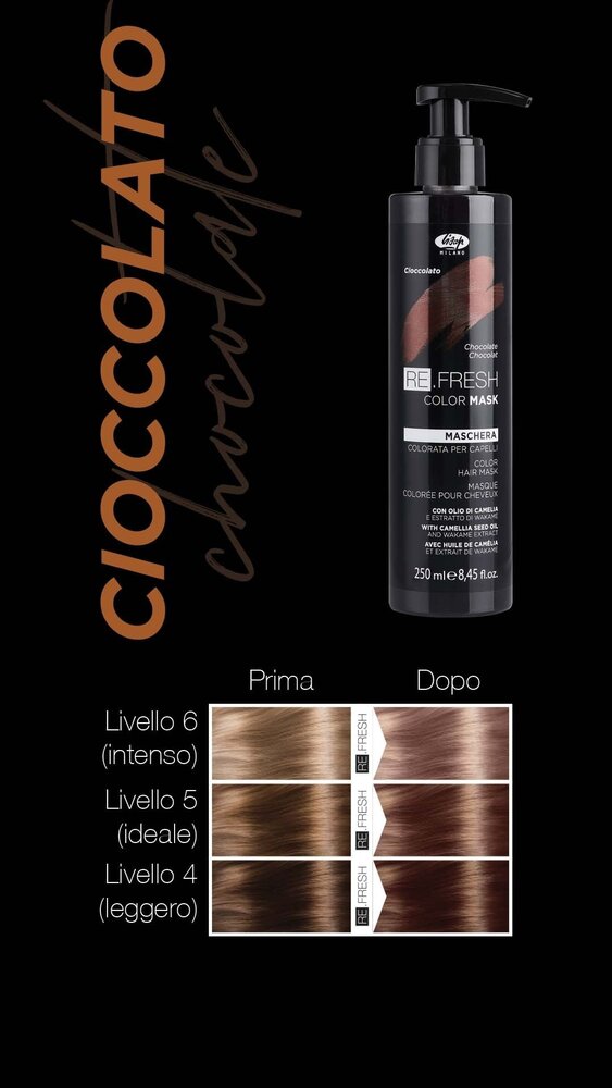 Lisap Re.Fresh Color Mask 250ml - CHOCOLATE