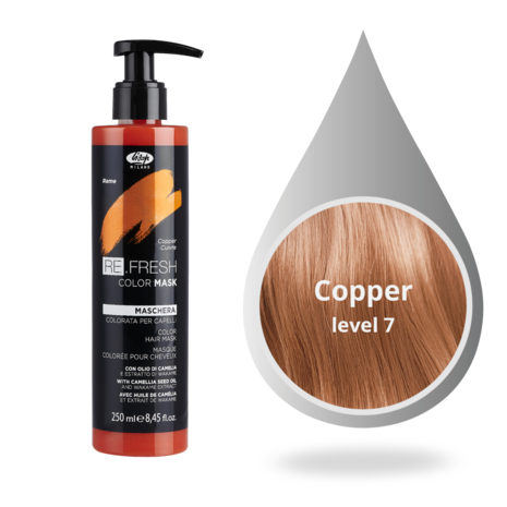 Lisap Re.Fresh Color Mask 250ml - COPPER Lisap Re.Fresh Color Mask 250ml - COPPER