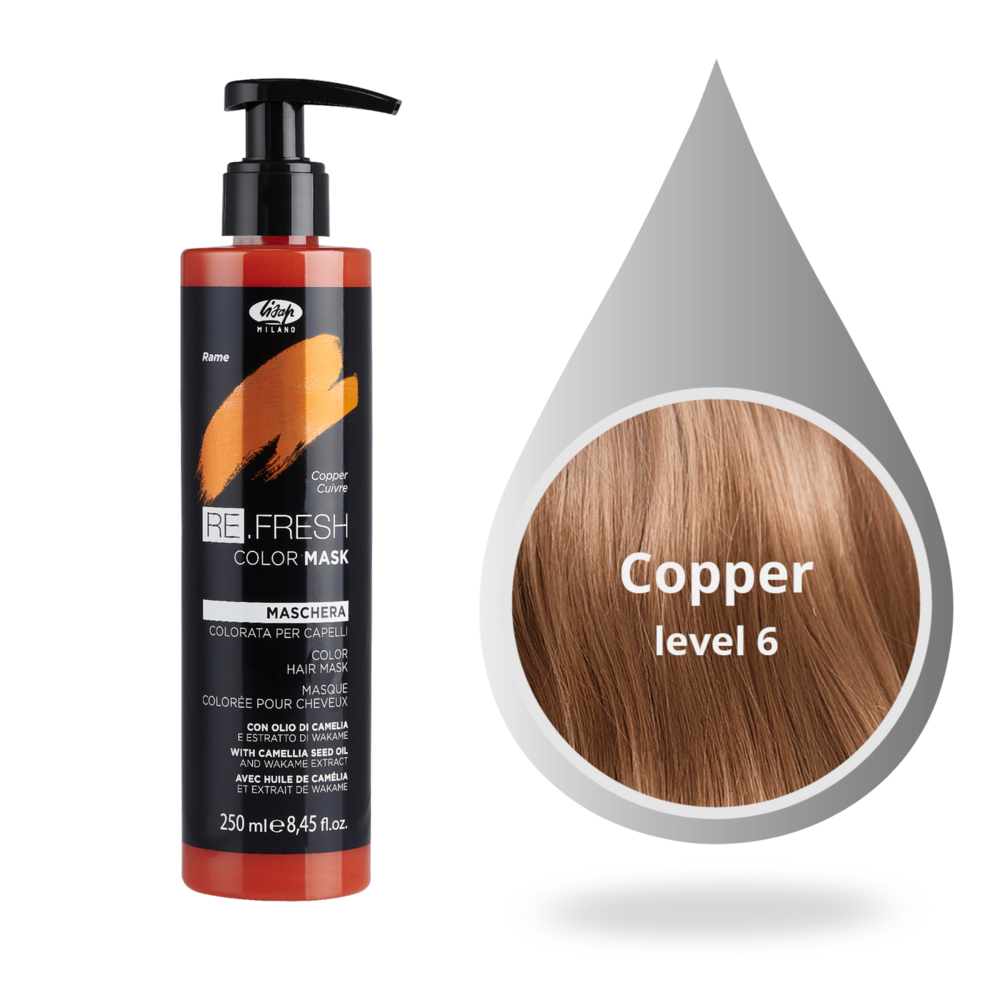 Lisap Re.Fresh Color Mask 250ml - COPPER Lisap Re.Fresh Color Mask 250ml - COPPER