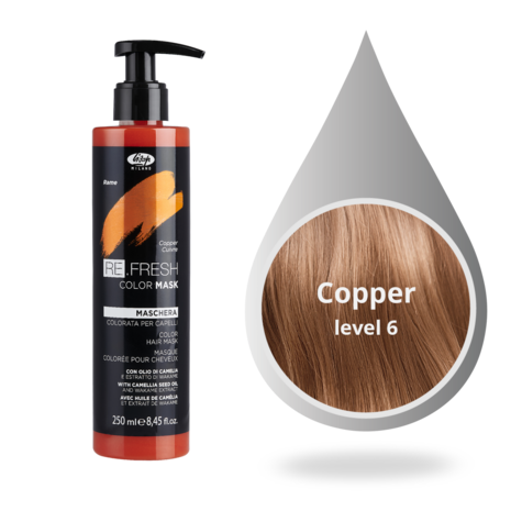 Lisap Re.Fresh Color Mask 250ml - COPPER Lisap Re.Fresh Color Mask 250ml - COPPER