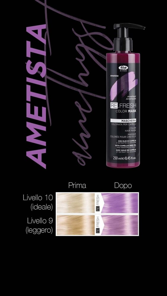 Lisap Re.Fresh Color Mask 250ml - AMETHYST Lisap Re.Fresh Color Mask 250ml - AMETHYST