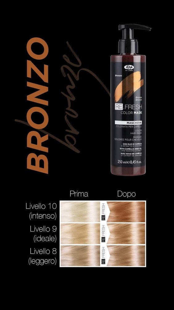 Lisap Re.Fresh Color Mask 250ml - BRONZE Lisap Re.Fresh Color Mask 250ml - BRONZE