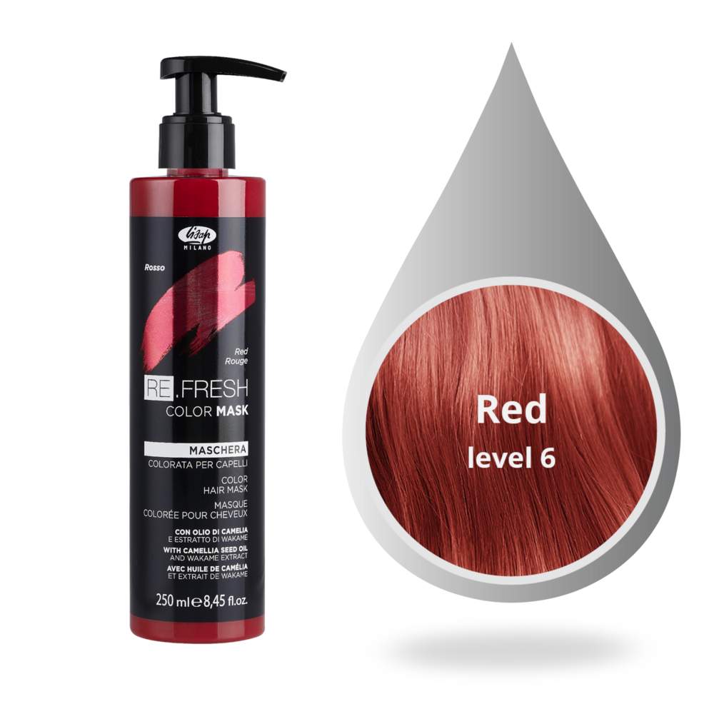 Lisap Re.Fresh Color Mask 250ml - RED Lisap Re.Fresh Color Mask 250ml - RED
