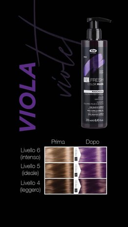 Lisap Re.Fresh Color Mask 250ml - VIOLET Lisap Re.Fresh Color Mask 250ml - VIOLET