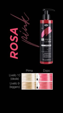 Lisap Re.Fresh Color Mask 250ml  - PINK