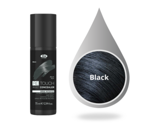 Lisap Re.Touch Root Concealer 75ml - BLACK Lisap Re.Touch Root Concealer 75ml - BLACK